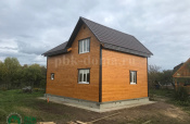Полутораэтажный каркасный дом «Вычегда» 9х7