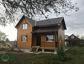 Каркасный дом 9 на 7 в полтора этажа.